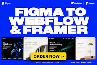 design redesign high cro webflow framer landing page website figma to webflow
