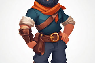 draw 2d game character or 2d game character