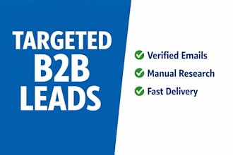 b2b lead generation and targeted prospect list building