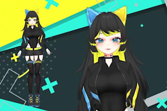 design and rig live2d vtuber model, nsfw vtuber rigging, vbridger for streaming