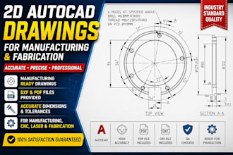 create manufacturing and fabrication drawings with dxf for cnc and laser cutting