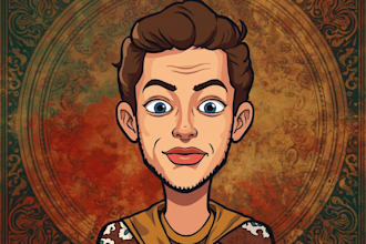 custom cartoon portrait from photo
