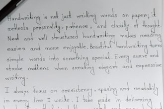 write anything with my beautiful handwriting