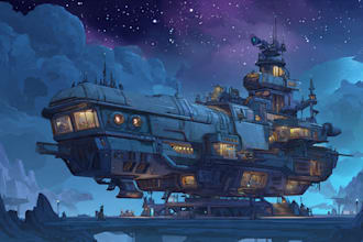 create a spaceship or vehicle design for you