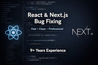 fix react or nextjs bugs and issues professionally