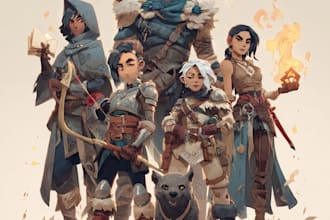 make dnd character, fantasy character, dnd party