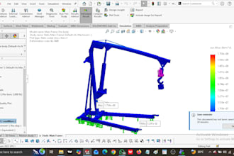do cad modeling and simulations using solidworks, artcam, autocad and ansys