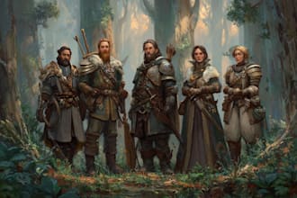 create fantasy characters, creatures, dnd art,