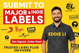 do talent and record label music submission to top label manager to get signed