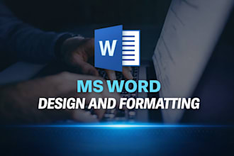 do ms word design and formatting professionally