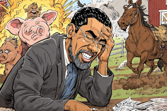 create political and editorial cartoons