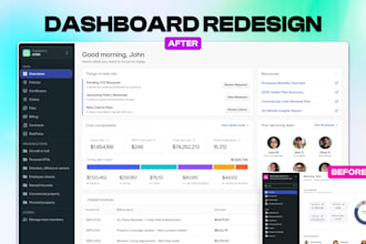redesign saas dashboard UI UX for better usability