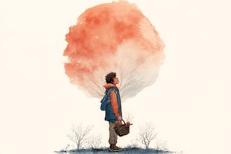 paint fantasy character, watercolor character