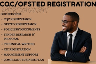 do cqc registration, cic, oftsed registration, win UK tender, register ltd, nhs