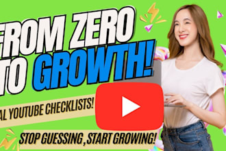 provide a viral youtube checklist to grow faster