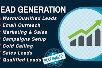 provide warm lead, cold lead email and linkedin outreach