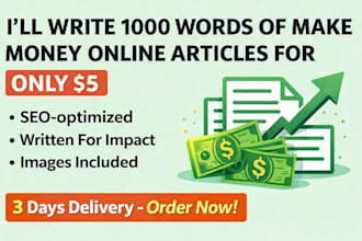 write 1000 words on make money online