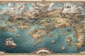 do fantasy city map for dnd map illustration