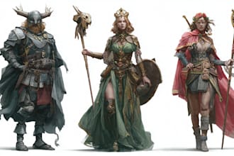 do dnd character art illustration commissions