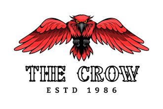 make awesome vintage hand drawn crow logo