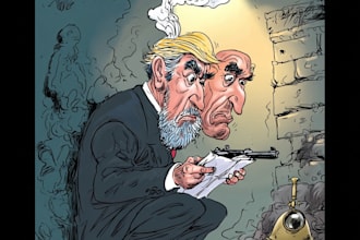 illustrate political cartoons with satire and social commentary