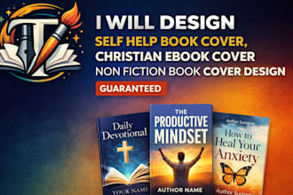 design self help book cover, christian ebook cover non fiction book cover design
