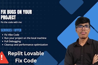 fix vibe code and troubleshoot replit, base44 or lovable apps