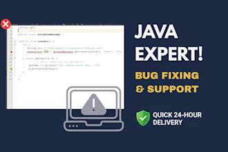 fix java programming bugs and solve coding assignments