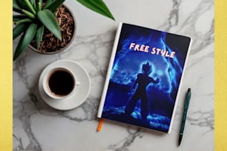 design a professional 30 pages printable notebook or journal