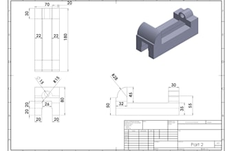 convert pdf to autocad dwg and do 2d mechanical drafting