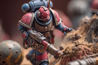 print and paint your miniatures warhammer 40k, action figure