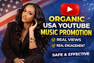 organic usa youtube promotion usa views music video promotion boost engagement