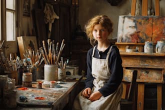 your photo into a beautiful oil painting illustration
