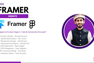 develop framer website, framer landing page, figma to framer