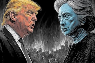 make political caricature and cartoon