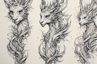create custom and detailed tribal tattoo design