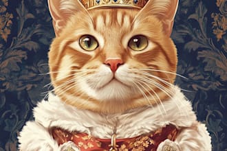 make a custom pet portrait