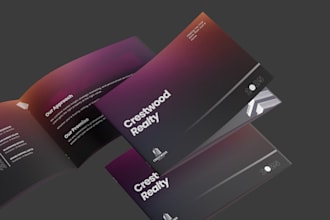 design a luxury real estate brochure that attracts buyers