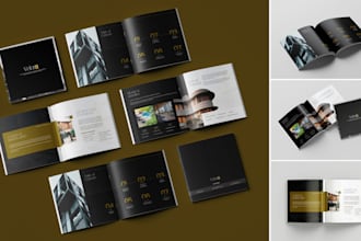design a luxury real estate brochure that attracts buyers