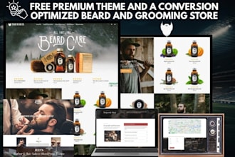 build beard shopify beard care oil balm store beard grooming barber hair website