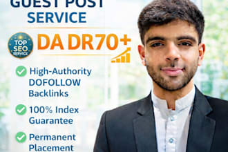 do guest posting with high da DR backlinks for SEO ranking
