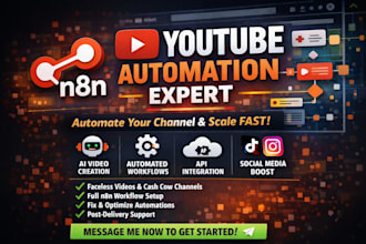 build n8n automation workflow n8n ai agent youtube automation api integration