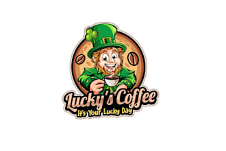 create wonderful and excellent leprechaun logo design