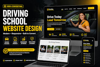 build driving school website driving instructor driving lesson school website