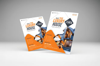 design professional flyer, poster banner for your busines