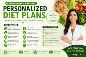 create personalized diet plans as a certified nutritionist