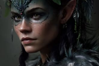 paint a realistic or fantasy portrait
