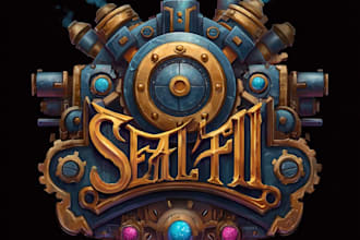 design awesome rpg fantasy or sci fi logo for you