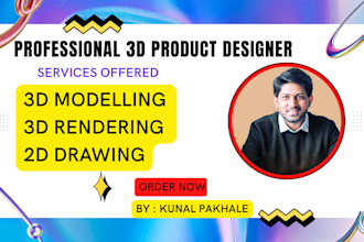do 3d modelling, rendering and drawing using creo software