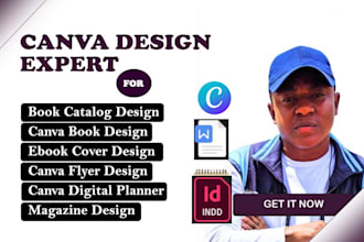 create canva designs, magazines, brochures, ebooks, flyers and print ready PDF
